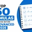 Top 50 Formulas to Revise Before JEE Advanced 2026