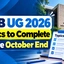IIMB UG 2026 Topics to Complete Before October End, Check Now