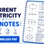 Current Electricity JEE Notes, Download PDF & Formulas