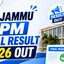 IIM Jammu IPM Final Result 2026, Merit List, Download Link