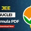 Nuclei Formulas for JEE 2027, Check & Download PDF