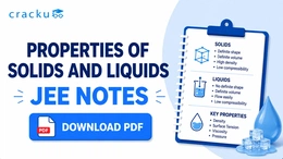 Properties of Solids and Liquids JEE Notes PDF, Download Now
