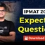 IPMAT 2026 Expected Questions PDF with Video Solutions