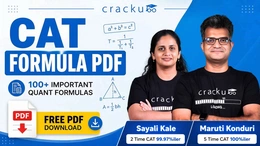 CAT Formula PDF 2026, Topic-wise Quant Formula Sheet