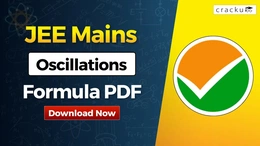 Oscillations Formulas For JEE 2026, Download PDF Now