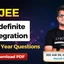 JEE Indefinite Integration PYQs with Video Solutions PDF