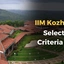 IIM Kozhikode Selection Criteria 2025 PDF, Application Process