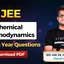 JEE Chemical Thermodynamics PYQs with Solutions PDF