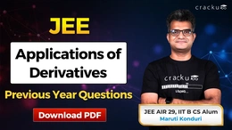JEE Applications of Derivatives PYQs with Video Solutions PDF
