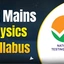 JEE Mains Physics Syllabus 2026, Important Topics, Weightage