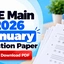 JEE Main 2026 January Question Paper PDF with Video Solutions