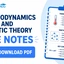 Thermodynamics and Kinetic Theory JEE Notes: Download Now