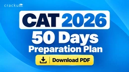 CAT 2026 50 Days Preparation Plan PDF for VARC, DILR & QA