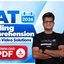 CAT Reading Comprehension PYQs with Video Solutions PDF