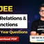 JEE Sets, Relations & Functions PYQs With Video Solutions PDF