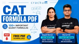 CAT Formula PDF 2026, Topic-wise Quant Formula Sheet