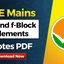 d- and f-Block Elements JEE Notes PDF: Download Now