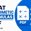 CMAT Arithmetic Formulas PDF, Download Free
