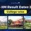 Non IIM Results 2026, College-wise Expected Dates