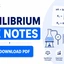 Equilibrium JEE Notes PDF, Formulas, Practice Questions