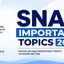 SNAP Important Topics 2026, Section-wise Weightage PDF