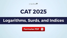 CAT Logarithms, Surds and Indices Formulas, Download PDF