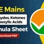 Aldehydes, Ketones & Carboxylic Acids Formulas For JEE 2026