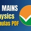 JEE Mains Physics Formulas 2026, Download Topic-wise PDF