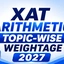 XAT Arithmetic Topic-Wise Weightage 2027, Previous Year Trends