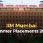 IIM Mumbai Summer Placements 2026, Top Recruiters, Stipend..