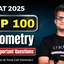 100+ Most Important Geometry Questions for CAT 2025