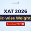 XAT Topic-wise Weightage 2026, Important Topics, PDF Link