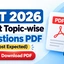 CAT 2026 Quant Topic-wise Questions PDF (Most Expected)