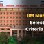 IIM Mumbai Selection Criteria 2025, Admission Process  PDF