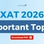XAT Important Topics 2026, Section-wise Weightage & Analysis