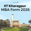 IIT Kharagpur MBA Form 2026, Last Date, Eligibility, Fees