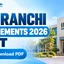 IIM Ranchi Placements 2026 OUT, Top Recruiters, Job Roles