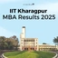 IIT Kharagpur MBA Results 2025 OUT, Check Waitlist Movement