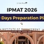 IPMAT 20 Days Preparation Plan 2026, Section-wise Strategy