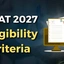 CMAT Eligibility Criteria 2027, Reservation, Age Limit
