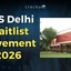 FMS Delhi Waitlist Movement 2026, Category Wise Analysis