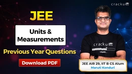 JEE Units and Measurements PYQs with Solutions PDF, Check