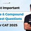 Simple Interest and Compound Interest Questions for CAT 2025