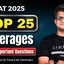 Most Important CAT Averages Questions PDF for CAT 2025