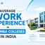 Average Work Experience in Top MBA Colleges in India