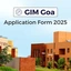 GIM Goa Application Form 2025, Check Last Date, Form Fees
