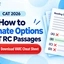 How to Eliminate Wrong Options in CAT RC? Cheat Sheet PDF