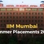 IIM Mumbai Summer Placements 2026, Top Recruiters, Stipend...
