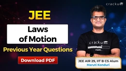 JEE Laws of Motion PYQs with Solutions PDF, Download Now