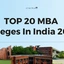 Top 20 MBA Colleges In India 2025, Exams, Fees, Placements